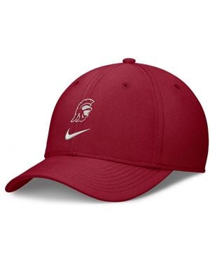 Nike Usc Trojans Rise On-field Swoosh Flex Dri-fit Flex Hat - Red