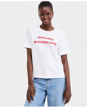 On 34th Knit Romance Is Overrated T-shirt - White