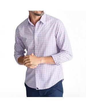 UNTUCKit Slim Fit Long Sleeve Wrinkle Free Dolcetto Shirt - Blue