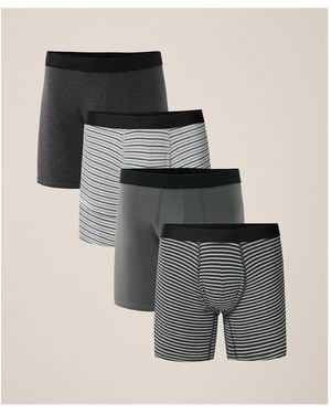 Pact Everyday Extended Boxer Brief 4-pack - Black