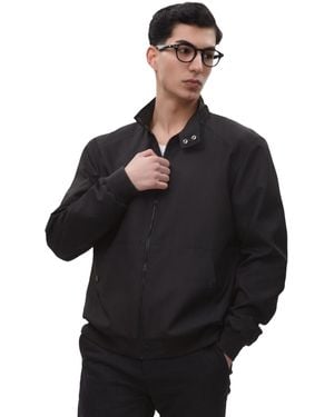 Rokka&Rolla Classic Full Zip Bomber Jacket - Black