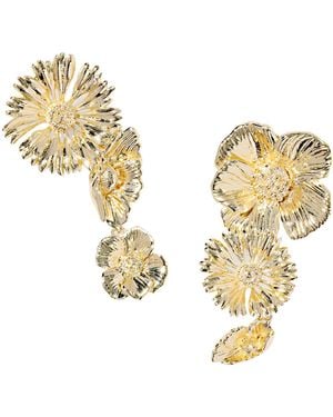 Kendra Scott 14k Over Brass Cailey Flower Statement Earrings - Metallic