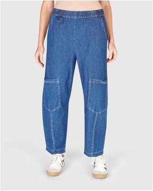 Alembika Papaya Relaxed Pants - Blue