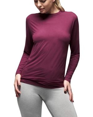 Heat Holders Brigitte Ultra Lite Long Sleeve Top - Purple