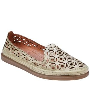 Cools 21 Tumi Perforated Leather Flats - Brown