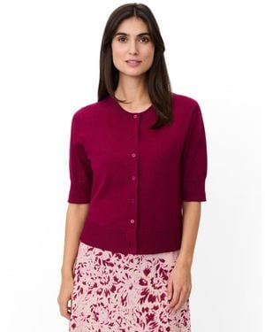 Masai Malopus Half-sleeve Knitted Cardigan - Red