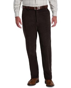 Haggar Classic-fit Stretch Corduroy Pants - Black
