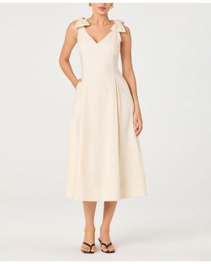 Astr Joleena V-neck Dress - Natural