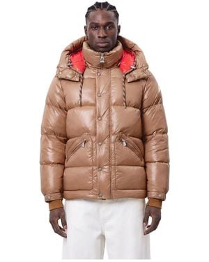 Alpenhaus Montfort Front Zipper Relaxed Fit Hooded Puffer Jacket - Natural