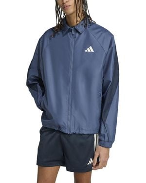 adidas Stadium Colorblocked Logo Jacket - Blue