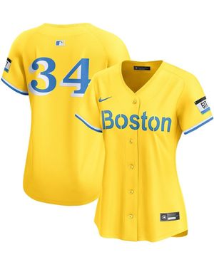 Nike David Ortiz Boston Red Sox City Connect Limited Jersey - Yellow