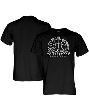 Blue 84 And Providence Friars Basketball Joy In The Journey T-shirt - Black