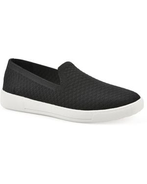 White Mountain Upstay Slip-on Sneaker Flats - Black