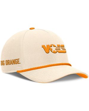 Nike And Natural Tennessee Volunteers Legacy Vintage Rope Rise Adjustable Hat - Metallic