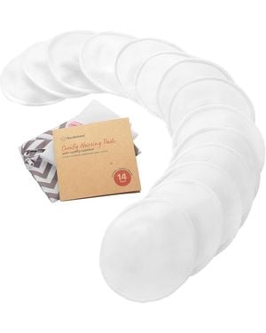 KeaBabies 14pk Organic Nursing Pads - White