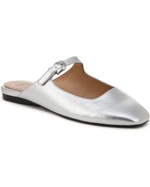 Naturalizer Apple Square Toe Mary Jane Mules - White