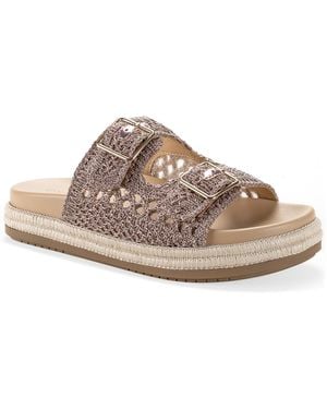 On 34th Tatyana Round Toe Flat Sandals - Multicolor