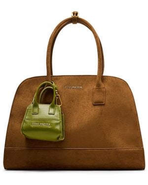 Steve Madden Harlii Large Satchel Bag - Brown