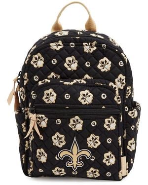 Vera Bradley And New Orleans Saints Small Backpack - Black