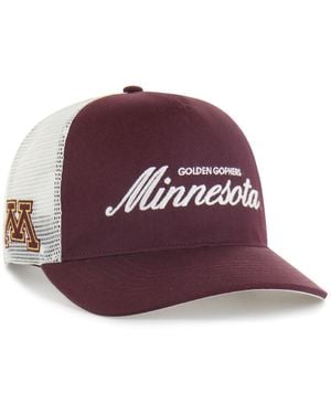 '47 And Minnesota Golden Gophers Contemporary Basics Foundation Trucker Hitch Adjustable Hat - Purple