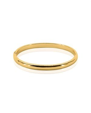OMA THE LABEL Lola 18k Gold Plated Brass Bangle - Metallic