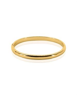OMA THE LABEL Lola 18k Gold Plated Brass Bangle - Metallic