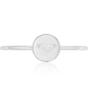 Roxy Waterproof Yellow Triangular Heart Ring - White