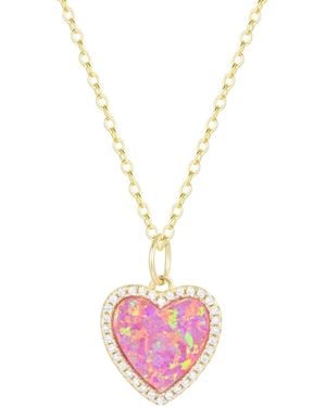 KAMARIA Heart Necklace - Pink