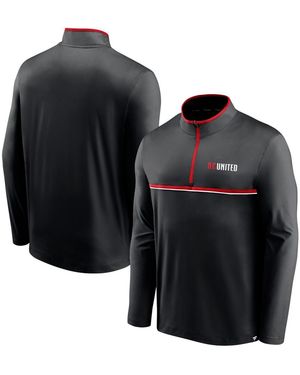 Fanatics D.c. United Lineup Quarter-zip Jacket - Black