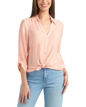 Bcx Button-up Collared Shirt - Blue