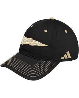 adidas Georgia Tech Yellow Jackets Slouch Adjustable Hat - Black