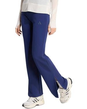 adidas Mid-rise Pull-on Flare-leg Logo Pants - Blue