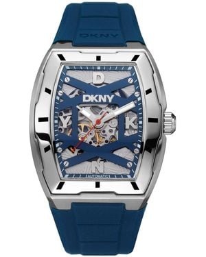 DKNY Urban Automatic Silicone Strap Watch - Blue