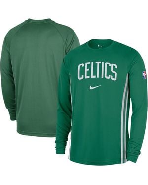 Nike Boston Celtics 2025/26 Authentic Pre-game Legend Dri-fit Long Sleeve Shooting Shirt - Green