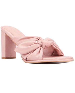 TORGEIS Deanna Heel Slide Sandals - Pink