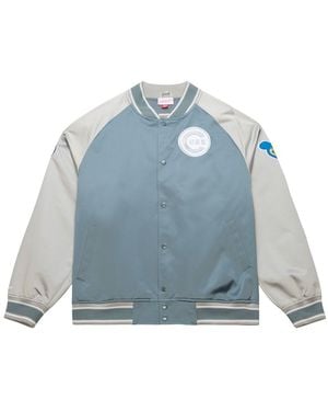 Mitchell & Ness Chicago Cubs Thunderstorm Head Coach Lightweight Satin Full-snap Jacket - Blue