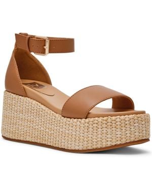 Dolce Vita Alumina Espadrille Wedge Sandals - Brown