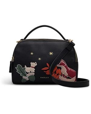 Radley Fleeting Fox Small Ziptop Crossody Bag - Blue