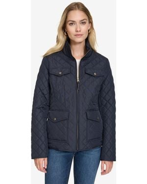 Nautica Solid Quilted Jacket - Blue