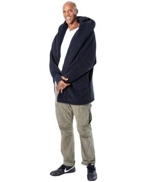 Jill Martin And The Best Lounger In The World Portland Trail Blazers Oversized Open-front Hoodie Sweater - Blue