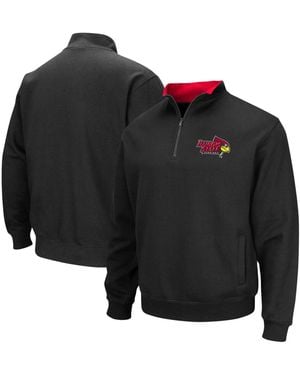 Colosseum Athletics Illinois State Redbirds Tortugas Logo Quarter-zip Pullover Jacket - Black