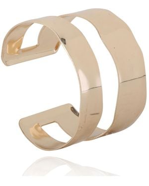 BCBGeneration Double Band Cuff Bracelet - White