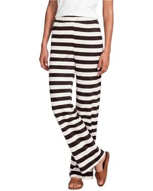 Lands' End Mariner High Rise Wide Leg Pull On Pants - Black