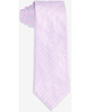 BOSS Hugo By Slim-fit Grid Pattern Tie - Pink