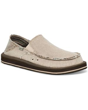 Sanuk Donny Two-tone Slip-on Shoes - White