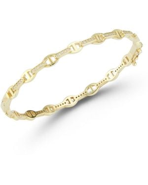 Rachel Zoe Sterling Silver Mariner Link Bangle Bracelet - Metallic