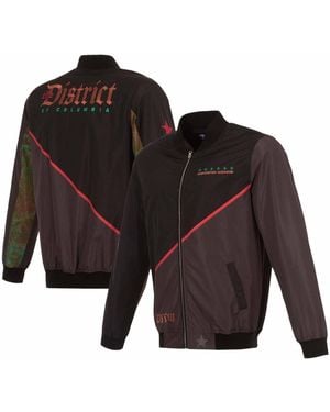 JH Design Washington Wizards 2023/24 City Edition Full-zip Bomber Jacket - Black
