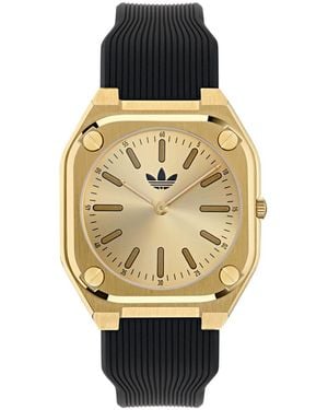 adidas Analog Silicone Watch - Metallic