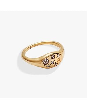 ALEX AND ANI Zodiac Ring Leo - White