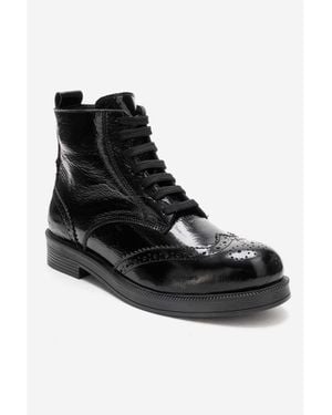 Forever & Always Shoes Forever And Always Nelvy Leather Boot - Black